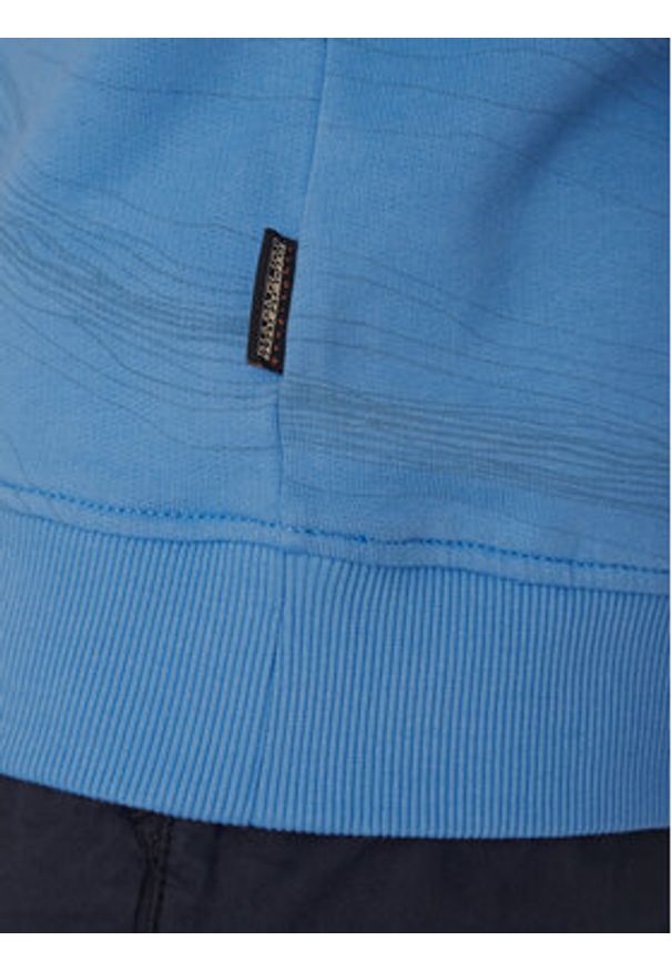 Napapijri Bluza Cellini NP0A4ILR Niebieski Relaxed Fit. Kolor: niebieski. Materiał: bawełna
