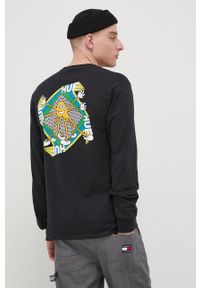HUF Longsleeve bawełniany kolor czarny z nadrukiem. Okazja: na co dzień. Kolor: czarny. Materiał: bawełna. Długość rękawa: długi rękaw. Wzór: nadruk. Styl: casual #4