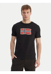 Napapijri T-Shirt S-Mahsa NP0A4FZB Czarny Regular Fit. Kolor: czarny. Materiał: bawełna #1