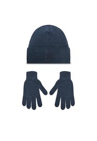 Calvin Klein Zestaw Czapka i Rękawiczki K50K512469 Niebieski. Kolor: niebieski. Materiał: wełna, materiał