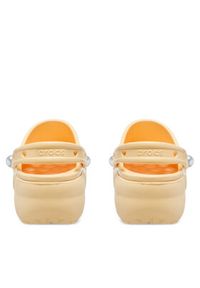 Crocs Klapki Classic Platform Pearl Clog 211231 Złoty. Kolor: złoty. Obcas: na platformie #3