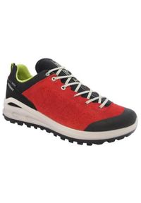 Buty trekkingowe damskie Grisport Grigio Scamosciato. Kolor: czerwony. Materiał: guma, skóra, tkanina. Szerokość cholewki: normalna #1