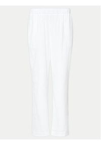 Seafolly Spodnie materiałowe Beachedit 55430-PA Biały Regular Fit. Kolor: biały. Materiał: bawełna