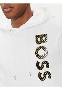 BOSS - Boss Bluza 50481746 Biały Regular Fit. Kolor: biały. Materiał: bawełna