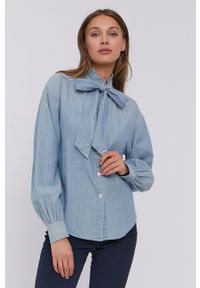 Lauren Ralph Lauren - Koszula bawełniana. Okazja: na co dzień. Kolor: niebieski. Materiał: bawełna. Długość rękawa: długi rękaw. Długość: długie. Styl: casual #2