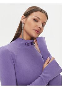 Patrizia Pepe Sukienka dzianinowa 2A2612/K002-M477 Fioletowy Slim Fit. Kolor: fioletowy. Materiał: lyocell #4