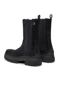 TOMMY HILFIGER - Tommy Hilfiger Sztyblety Essential Suede Chelsea Boot FW0FW07489 Niebieski. Kolor: niebieski #2