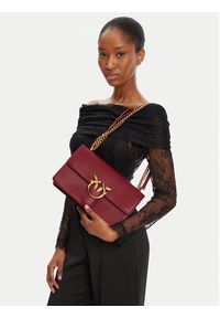 Pinko - PINKO Torebka Love One Classic Dc PE 25 PCPL 100941 A0F1 Bordowy. Kolor: czerwony. Materiał: skórzane #6