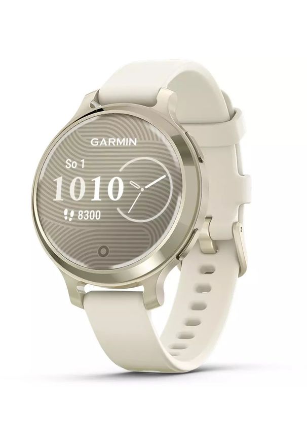 GARMIN - Zegarek sportowy Garmin Lily 2 Active Kremowy (010-02891-00). Kolor: kremowy. Styl: sportowy