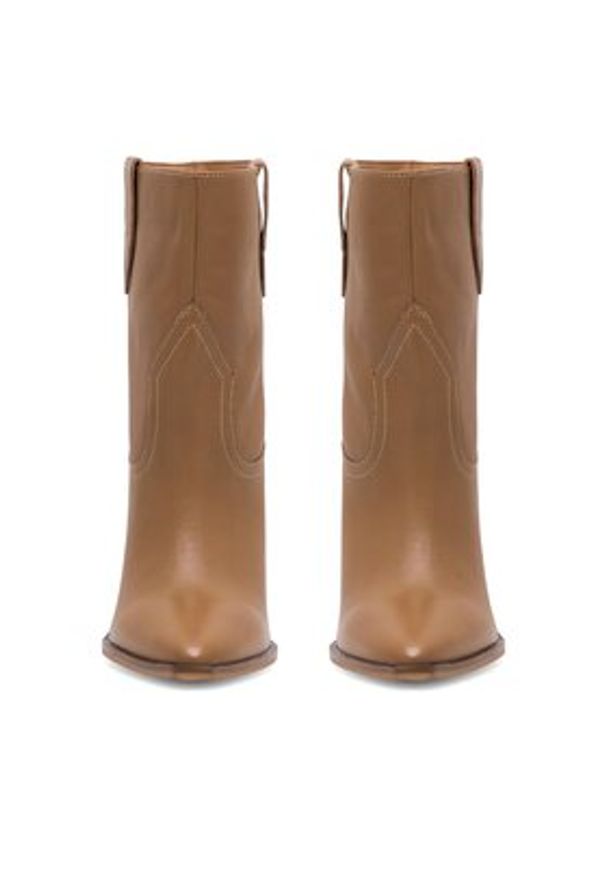 Badura Botki AMADORA-110436 Brązowy. Kolor: brązowy. Materiał: skóra