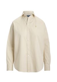 Polo Ralph Lauren Koszula 211910743505 Beżowy Regular Fit. Typ kołnierza: polo. Kolor: beżowy. Materiał: bawełna #5