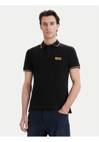 Versace Jeans Couture Polo 80GAGT05 CJ01T Czarny Regular Fit. Typ kołnierza: polo. Kolor: czarny. Materiał: bawełna #1
