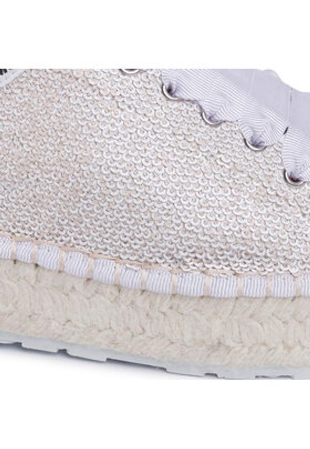 Love Moschino - LOVE MOSCHINO Espadryle JA10383G0AJL010A Beżowy. Kolor: beżowy. Materiał: syntetyk