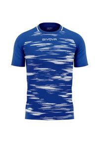 Givova Pixel Koszulka Sportowa 2XL - Lekka i Oddychająca dla Wydajności. Kolor: niebieski, biały, wielokolorowy. Sport: piłka nożna