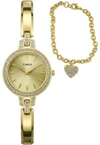 Zegarek Timex Zegarek damski Timex TWG067900 złoty. Kolor: złoty #1