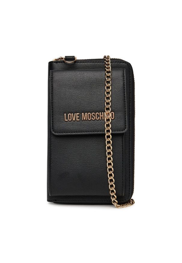 Love Moschino - LOVE MOSCHINO Torebka JC5701PP1MLD0000 Czarny. Kolor: czarny. Materiał: skórzane