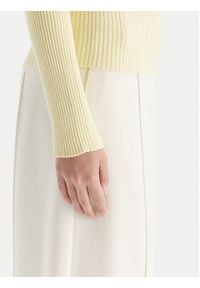 Kontatto Sweter 3M0830C Żółty Slim Fit. Kolor: żółty. Materiał: syntetyk #5