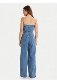 Guess Kombinezon W5BD1F D4LU0 Niebieski Regular Fit. Kolor: niebieski. Materiał: bawełna, jeans #5