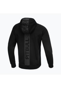 PITBULL - Bluza sportowa męska Pitbull West Coast Hermes Hooded Zip. Kolor: czarny