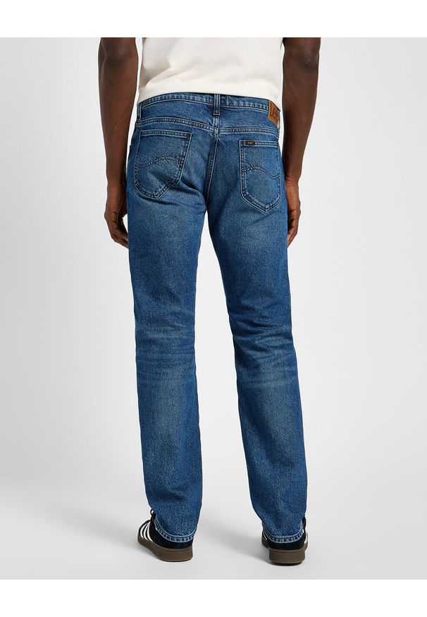 Lee - LEE RIDER MĘSKIE SPODNIE JEANSOWE JEANS DŻINSY BLUE ABYSS 112355794 L701008561