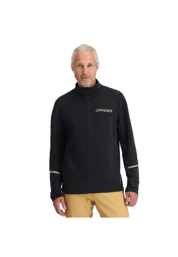 Bluza męska Spyder Speed Full Zip. Kolor: czarny. Sezon: zima. Sport: narciarstwo