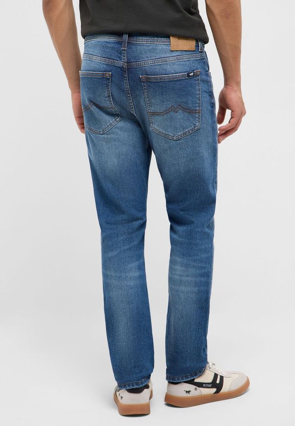 Męskie Spodnie Jeansowe Mustang Style Orlando Slim Denim Blue 1017429 5000 723