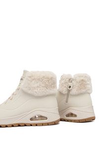 skechers - Skechers Botki Uno Rugged 167274/OFWT Écru. Materiał: skóra #5