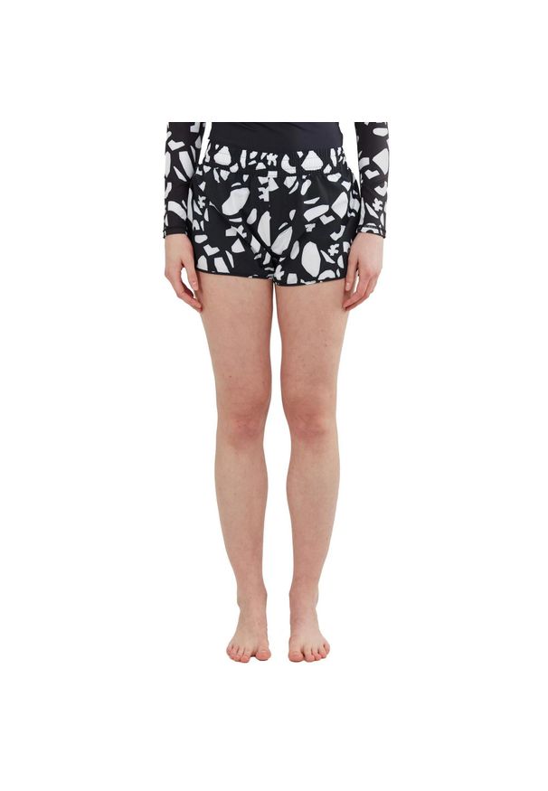 FUNDANGO - Szorty plażowe damskie Elderberry Boardshort. Kolor: czarny, wielokolorowy, biały