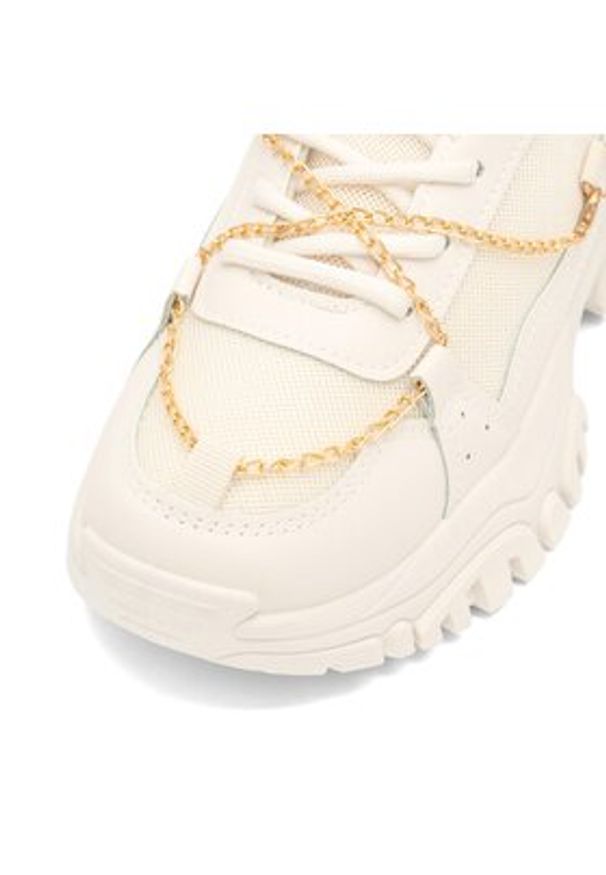 DeeZee Sneakersy TS5237-01 Beżowy. Kolor: beżowy. Materiał: materiał