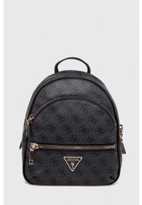 Guess plecak damski kolor czarny mały wzorzysty. Kolor: czarny #1