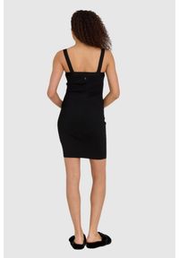 Guess - GUESS Krótka czarna damska sukienka na ramiączka, Rozmiar S. Kolor: czarny. Długość rękawa: na ramiączkach. Długość: mini #2