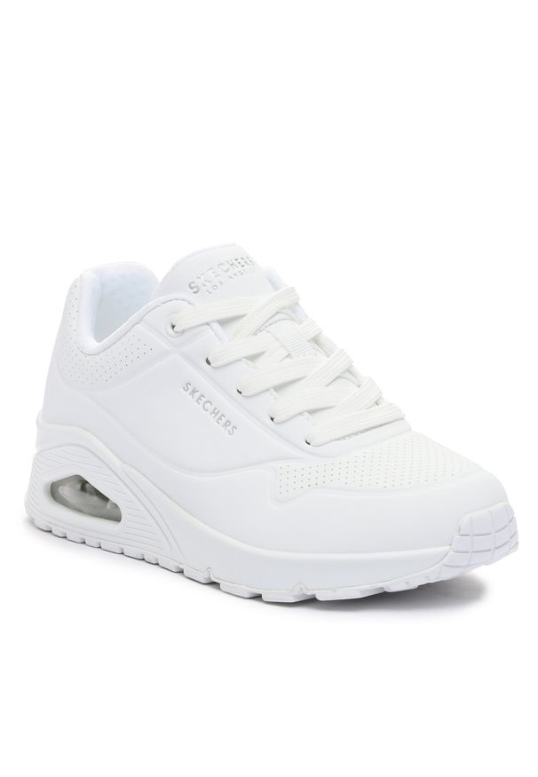skechers - Sneakersy Skechers Uno-stand On Air 73690/W White. Kolor: biały. Materiał: skóra
