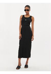 Calvin Klein Jeans Spódnica midi J20J223144 Czarny Regular Fit. Kolor: czarny. Materiał: syntetyk #4