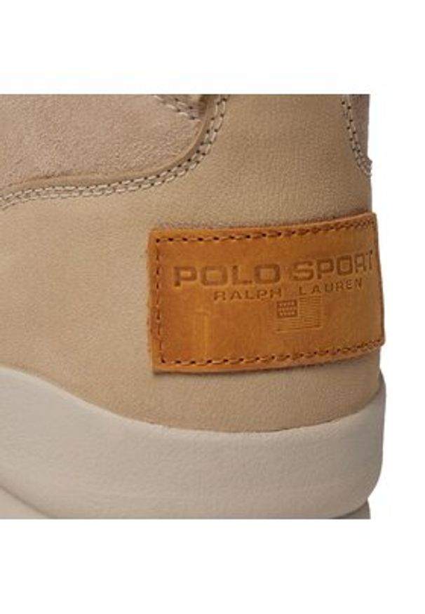 Polo Ralph Lauren Sneakersy 812913550001 Beżowy. Kolor: beżowy. Materiał: materiał