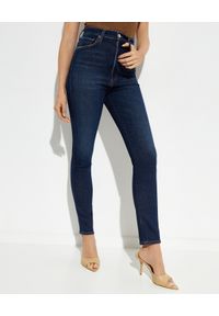 AGOLDE - Spodnie jeansowe z wysokim stanem High Rise. Stan: podwyższony. Kolor: niebieski