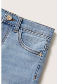 Mango Kids szorty jeansowe dziecięce Chipb2 gładkie. Okazja: na co dzień. Kolor: niebieski. Materiał: jeans. Wzór: gładki. Styl: casual #4