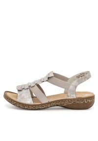 Rieker Sandały 62850-90 Beżowy. Kolor: beżowy. Materiał: syntetyk #4