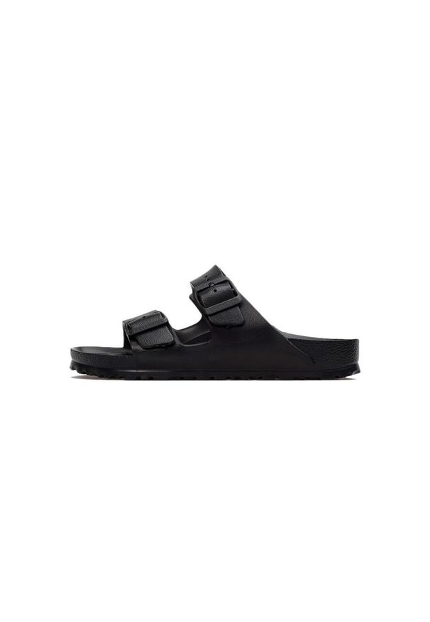 Klapki damskie Birkenstock Arizona W Eva. Okazja: na co dzień. Kolor: czarny. Materiał: materiał, syntetyk. Styl: casual