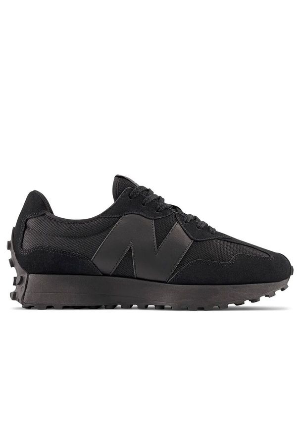 Buty męskie New Balance MS327CTB - czarne. Okazja: na co dzień. Kolor: czarny. Materiał: syntetyk, skóra, materiał, zamsz, guma. Szerokość cholewki: normalna. Sport: turystyka piesza