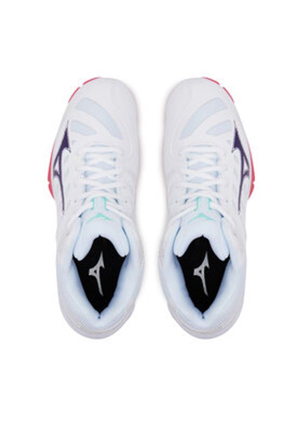 Mizuno Buty halowe Wave Voltage 2 Mid V1GC2465 Biały. Kolor: biały. Materiał: materiał. Model: Mizuno Wave