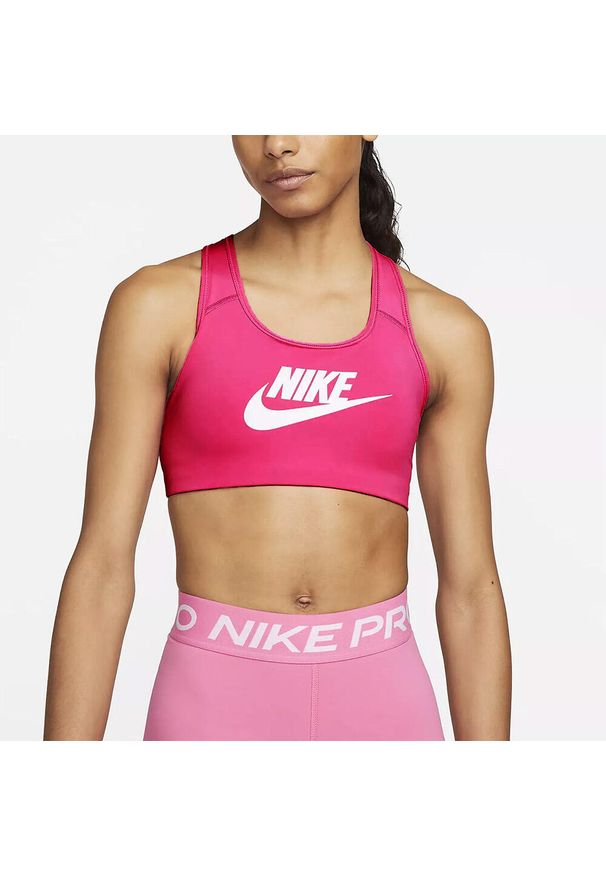 Stanik Sportowy Nike Bra Swoosh Futura. Kolor: różowy
