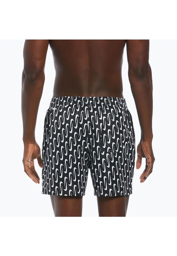 Nike Swim - Szorty kąpielowe męskie Nike Swoosh Link 5" Volley. Kolor: czarny