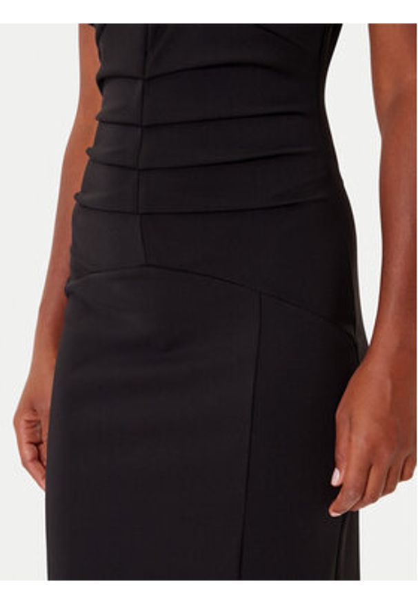 Rinascimento Sukienka koktajlowa CFC0125338003 Czarny Slim Fit. Kolor: czarny. Materiał: syntetyk. Styl: wizytowy