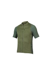 ENDURA - Koszulka rowerowa męska Endura GV500 Reiver S/S. Kolor: zielony. Sport: kolarstwo