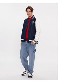 Tommy Jeans Bluza Varsity DM0DM18400 Granatowy Relaxed Fit. Kolor: niebieski. Materiał: bawełna #6