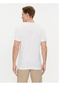 Calvin Klein Jeans T-Shirt Embro Badge J30J325212 Biały Slim Fit. Kolor: biały. Materiał: bawełna
