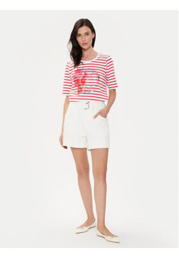 Olsen T-Shirt 11104807 Czerwony Regular Fit. Kolor: czerwony. Materiał: bawełna