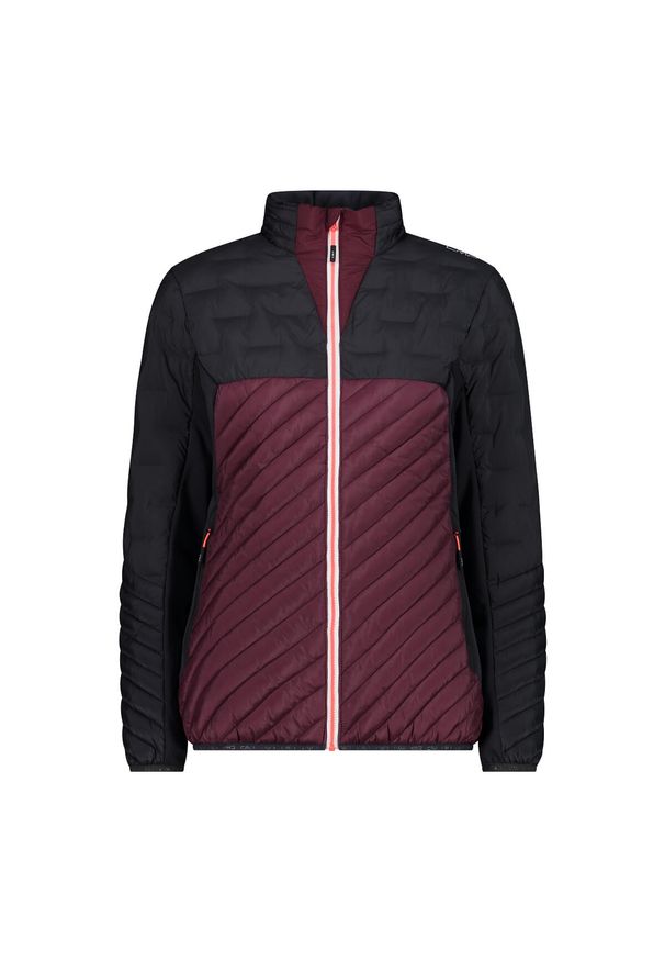 Damska kurtka puchowa CMP Unlimitech. Kolor: czerwony, wielokolorowy, brązowy. Materiał: puch. Sport: turystyka piesza