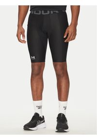 Under Armour Szorty sportowe HG Armour Lng 1361602 Czarny Slim Fit. Kolor: czarny. Materiał: syntetyk