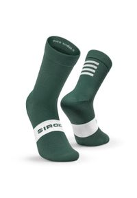 SIROKO - Skarpetki rowerowe unisex S1 Black Kapelmuur. Kolor: zielony. Materiał: nylon, elastan. Sport: kolarstwo